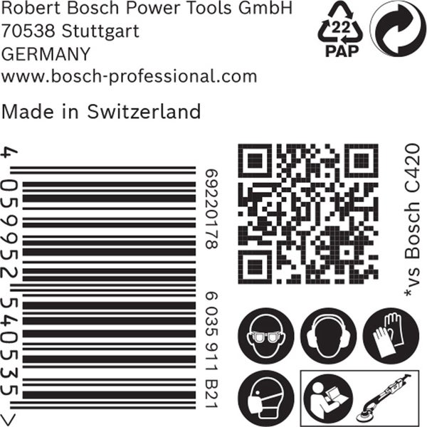 Bosch 25x Expert M480 Schleifnetz für Trockenbauschleifer 225 mm G 400 - 2608900715