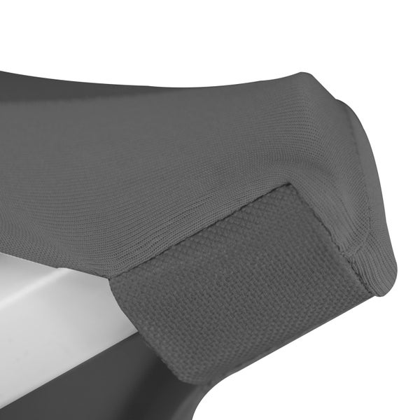 Detailansicht einer grauen Schutzhülle