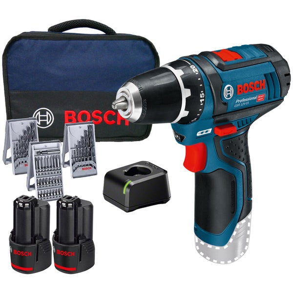 Bosch Akku-Bohrschrauber Set mit Zubehör und Tasche