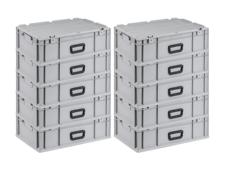 PROREGAL Eurobox NextGen Portable HxBxT 18,5 x 40 x 60 cm 34 Liter Eurobehälter Transportbox Transportbehälter Stapelbehälter