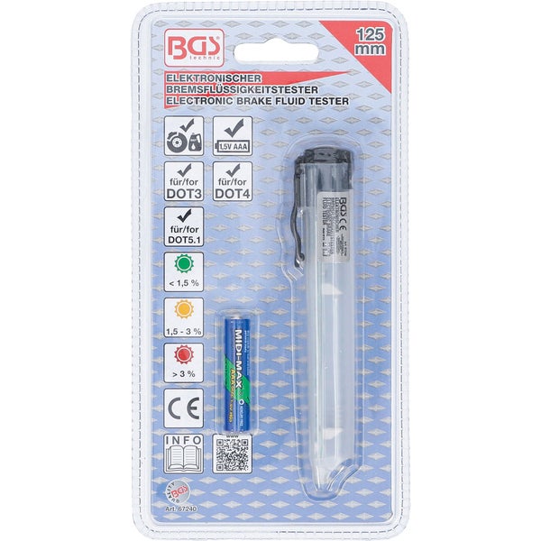 BGS electronic brake fluid tester 125 mm