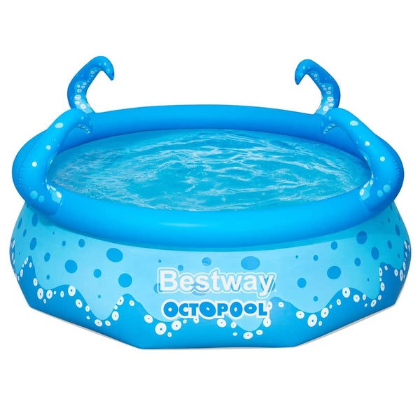Bestway Octopool aufblasbarer Kinderpool mit Tentakeln und Wellenmuster.