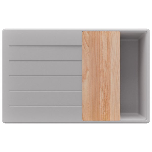 Spülbecken mit Schneidebrett