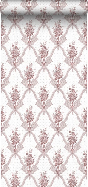 Duro Tapete Blumen Terrakotta - 53 cm x 10.05 m - 661187