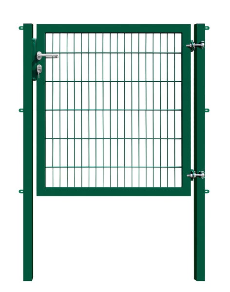 Gartentor mit Schloss und Pfosten