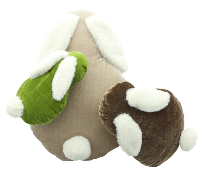 FRANK FLECHTWAREN|Dekohase Flauschig, 3er Set, 21 x 14 cm, 31 x 20 cm, 41 x 28 cm, POLYESTER