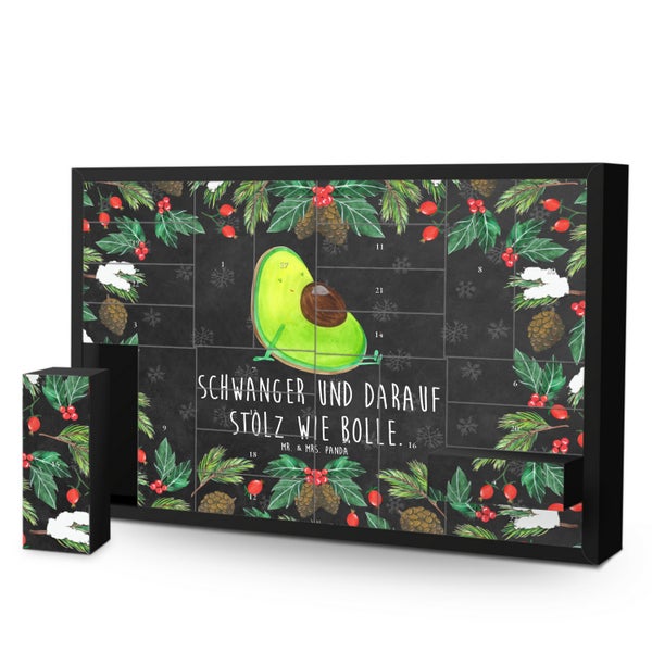 Mr. & Mrs. Panda Befüllbarer Adventskalender Avocado Schwangerschaft - Schwarz