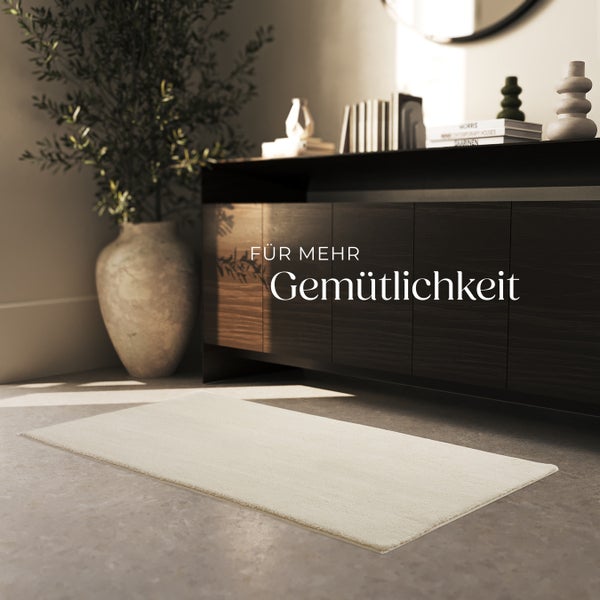 Kurzflorteppich tectake rutschfeste Unterseite verschiedene Größen und Farben 80 x 150 cm