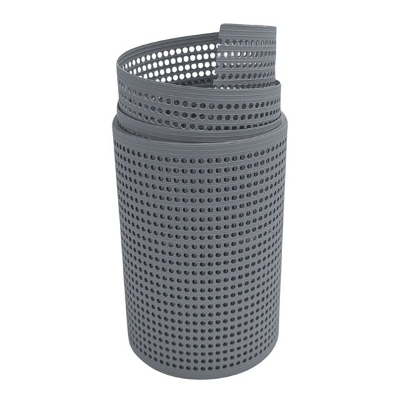 Drainagerohr aus Kunststoff mit Löchern