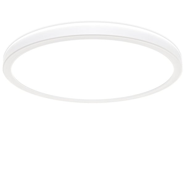 LED Panel Ø29,3 cm - 18W, 2400lm, dimmbar, flach, backlight, neutralweiß, weiß