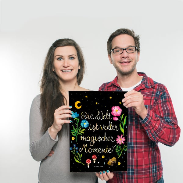 Mr. & Mrs. Panda DIN A3 Poster Magische Welt