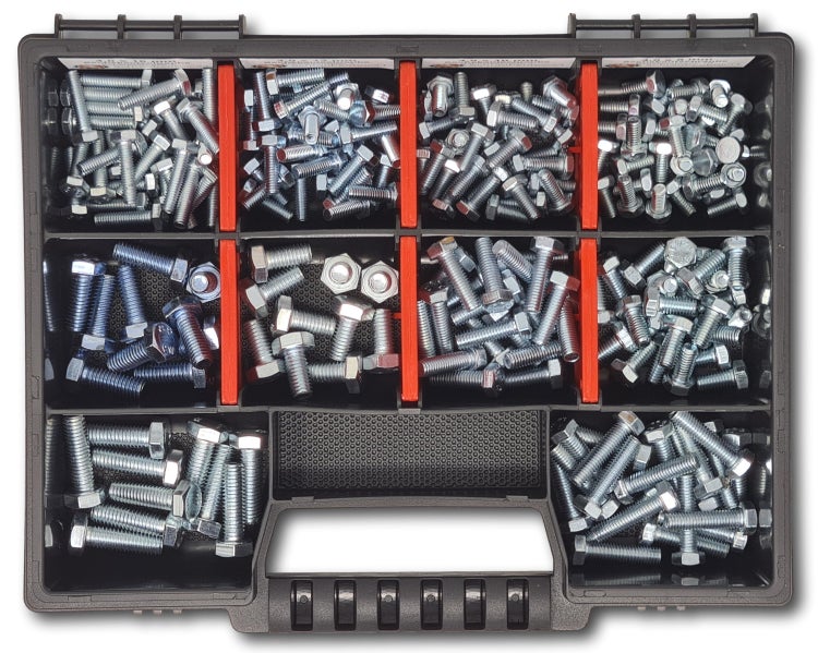 Sechskantschrauben Sortiment M4-M5-M6  // 8mm-20mm 215 tlg. Schraubenbox Vollgewindeschrauben Maschinenschrauben Gewindeschrauben Sechskantschrauben