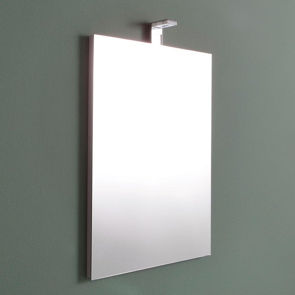 Rechteckiger umkehrbarer Spiegel 50 x 70 cm mit LED Lampe