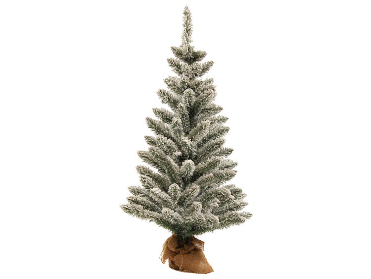 Geschmückter künstlicher Weihnachtsbaum POLARGRÜN 60 cm mit LED-BELEUCHTUNG IM TOPF
