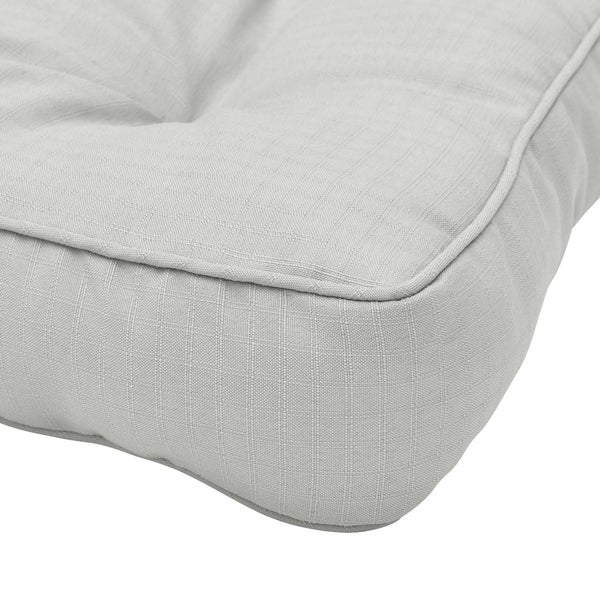 Beautissu Xluna Loungekissen Sitz 50x50x10cm Grau