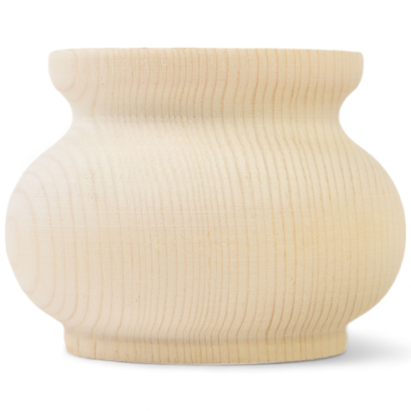 Möbelfuß aus unbehandeltem Holz