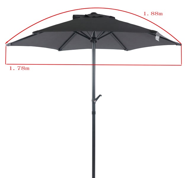 Sonnenschirm 180 cm Balkonschirm Schirm UV-Schutz