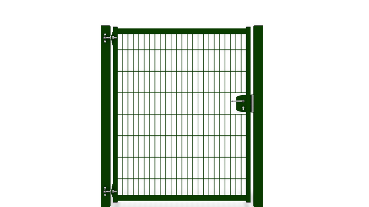 Gartentür aus Metallgitter