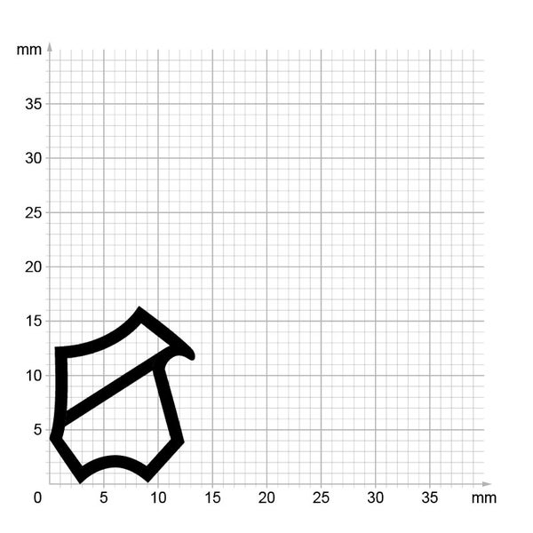 DIWARO. | Stahlzargendichtung SZ068 | grau | 5 Meter