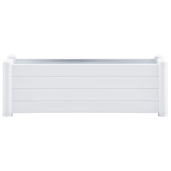 Garten-Hochbeet PP Weiß 100x43x35 cm
