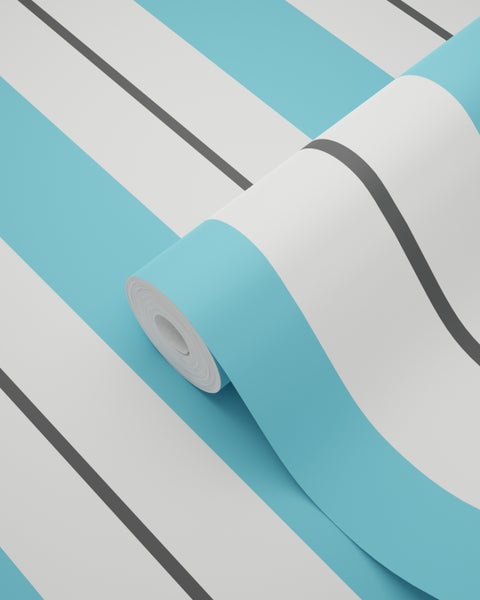 Tapetenrolle mit Streifenmuster