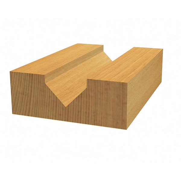 Holzprofil mit V-Nut