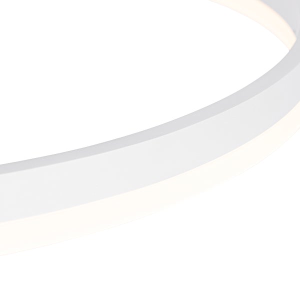 Detailaufnahme einer runden LED-Deckenleuchte