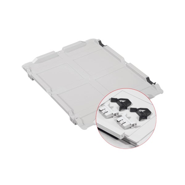 PROREGAL SuperSparSet 5x Eurobox NextGen Color mit Scharnierdeckel und Schiebeschnappverschlüssen, HxBxT 17x30x40cm, 16 Liter, Grau, Griffe schwarz geschlossen, Eurobehälter, Transportbox, Transportbehälter, Stapelbehälter