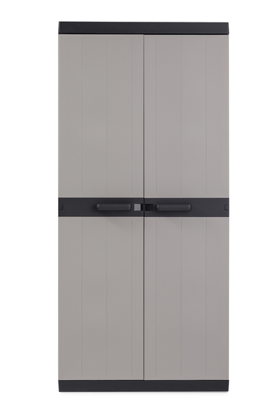 Toomax Bios Mega Lagerschrank Hoch - Hellgrau/Anthrazit, 2 Türen, 180 cm