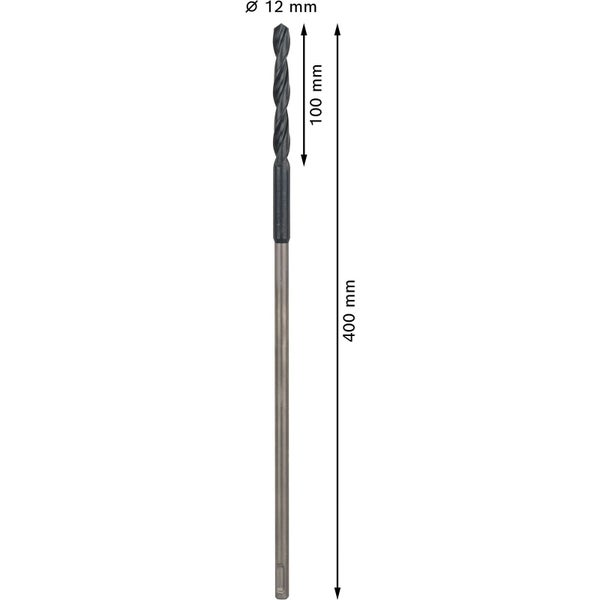 Bosch PRO Wood HSS Installationsbohrer 12 x 100 x 400 mm - 2608597402