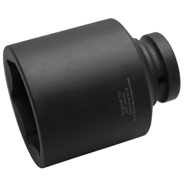 BGS Kraft-Steckschlüssel-Einsatz Sechskant tief Antrieb Innenvierkant 25 mm (1) SW 65 mm - 5500-65