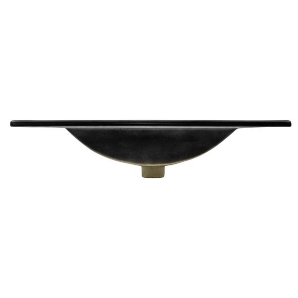 ML-Design Waschbecken Keramik Schwarz matt 71x16,5x46,5 cm Eckig, Einbauwaschbecken mit Hahnloch und Überlauf, Aufsatzwaschbecken Einbauwaschtisch Waschschale Handwaschbecken, für Badezimmer/Gäste-WC