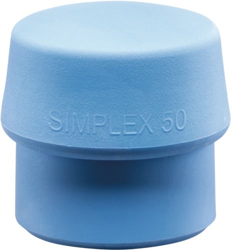 HALDER Schonhammerkopf SIMPLEX Kopf 80 mm TPE-soft blau weich - 3201080