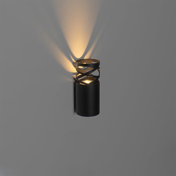 Design Wandleuchte schwarz GU10 50mm - Arre