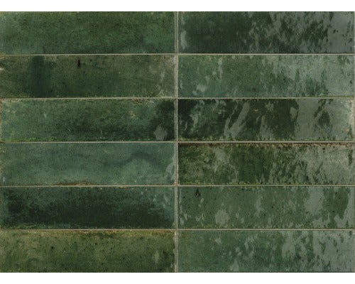 Wandfliese Marazzi Lume Green 6 x 24 cm