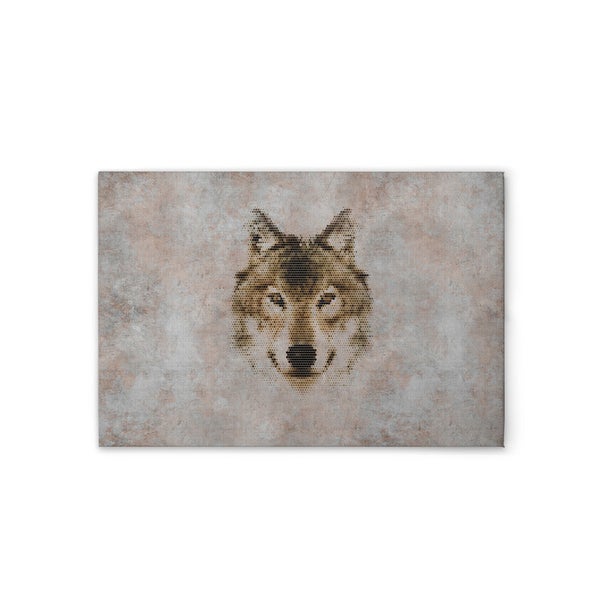 Wandbild mit Wolfsmotiv