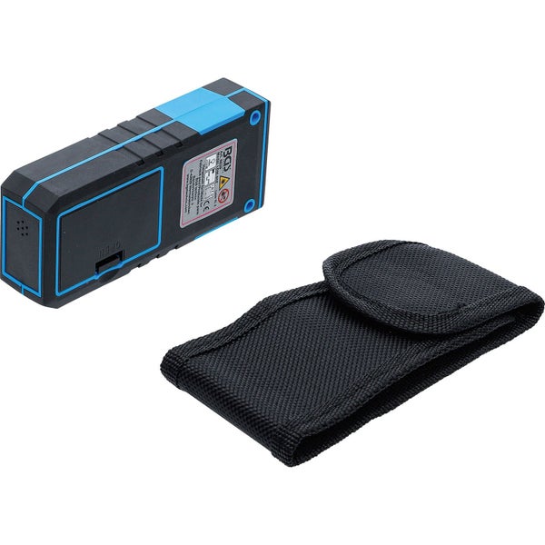 Laser-Entfernungsmesser mit schwarzer Schutztasche