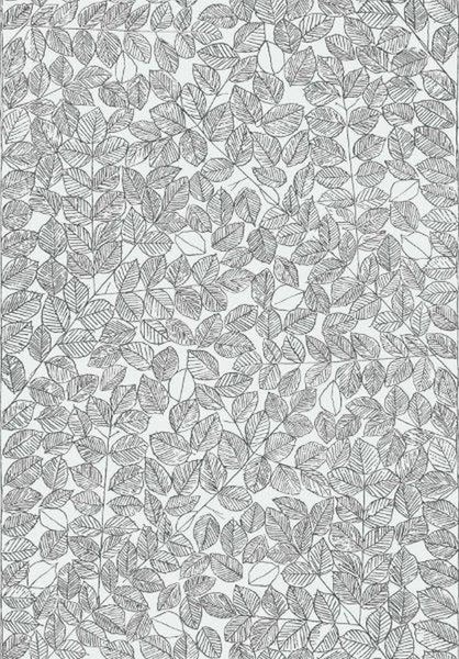 Borastapeter Tapete Blätter Grau - 53 cm x 10.05 m - 660695