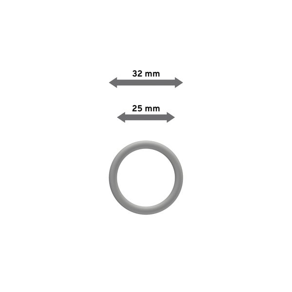 Dichtung mit den Maßen 32 Millimeter und 25 Millimeter
