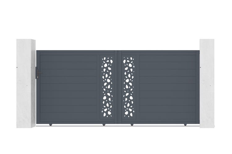 Schiebetor aus Aluminium 3,5m SUNNY 350C160 Grau