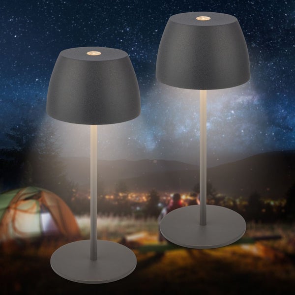 FULFILMENT ONLY 2 x Accu LED table lamp - Mini, Touch, anthracite