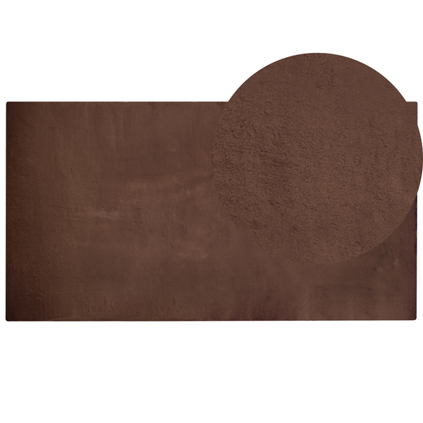 Kunstfellteppich MIRPUR Braun 80 x 150 cm