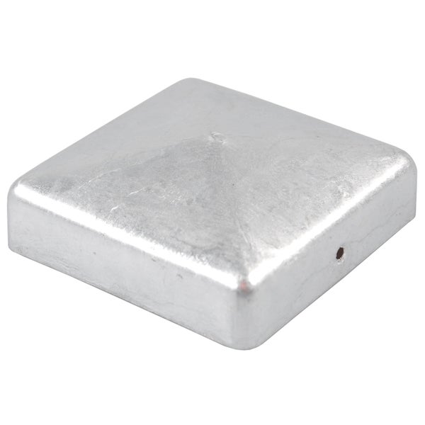 Vierkantische Zaunpfostenkappe aus Metall