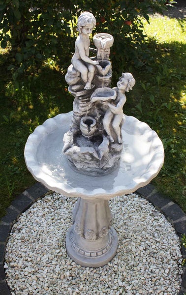 Gartenbrunnen Figurenbrunnen Wasserspiel FoFiglioletti 106 cm 10902