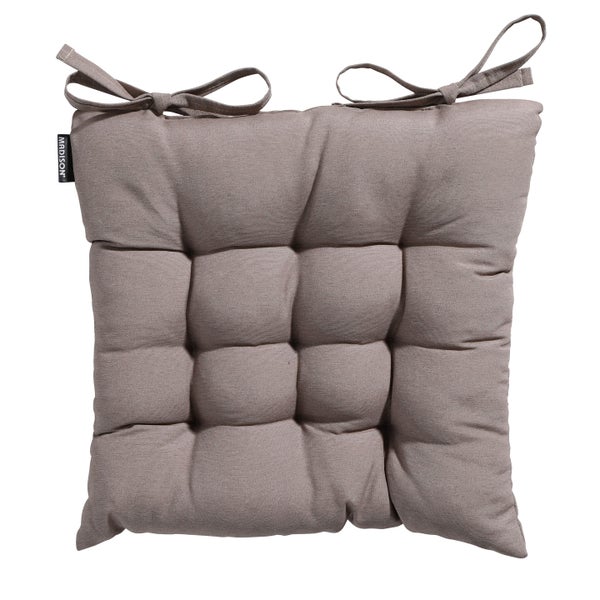 Sitzkissen Tuscany Panama taupe - Ca. 46x46 cm - 4er-Set