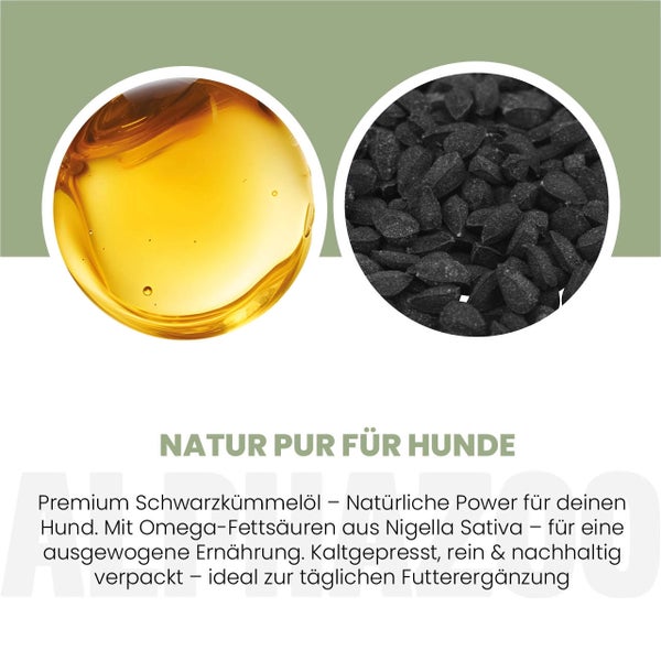 alphazoo Schwarzkümmelöl  für Hunde  250ml