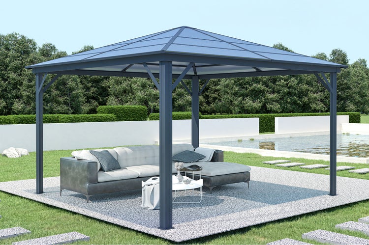 Aluminium Pavillon GRACE 350S350 Anthrazitgrau