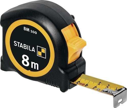 Stabila Rollbandmaß BM 100, 8 Meter