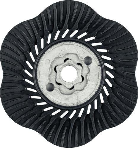 Schleifteller mit Lamellen für den Einsatz mit einer Schleifmaschine