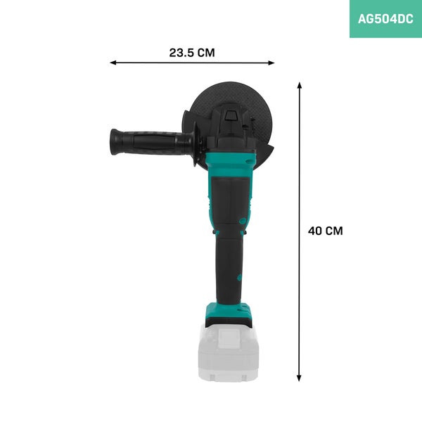 Akku Winkelschleifer – 20V – Ø125 mm – Inklusive Seitengriff und Werkzeugtasche